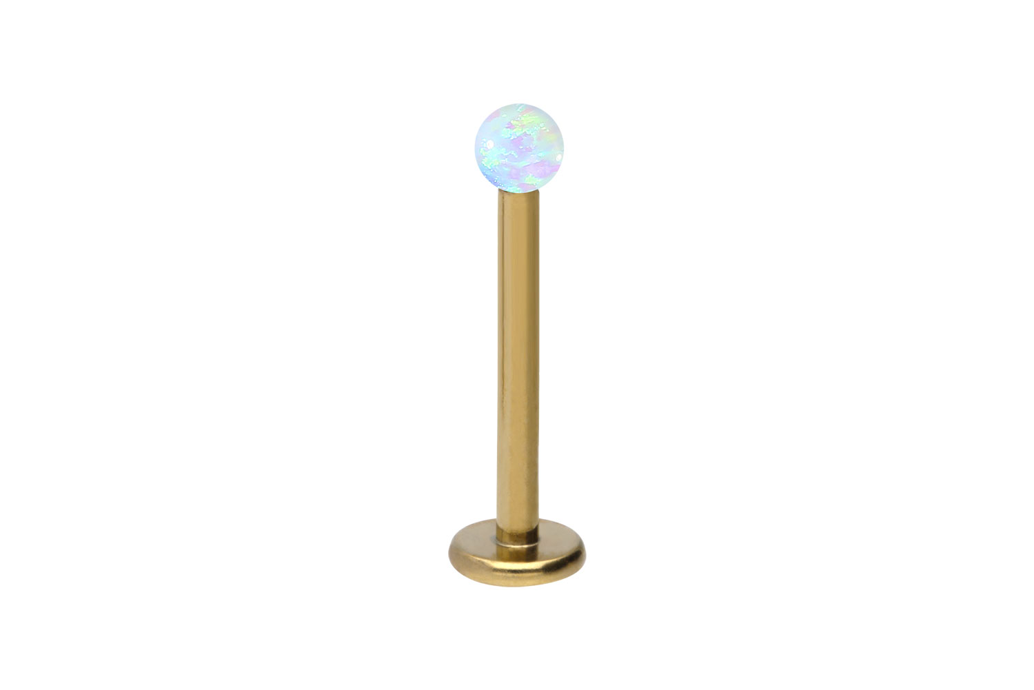 Titan Labret Piercing SYNTHETISCHER OPAL